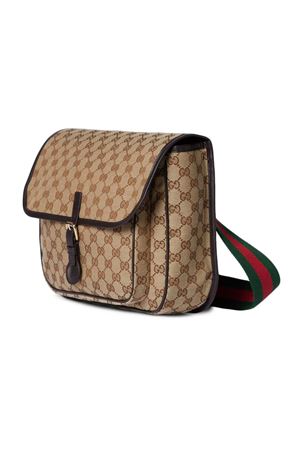 borsa in pelle marrone GUCCI KIDS | 793823FADK39762